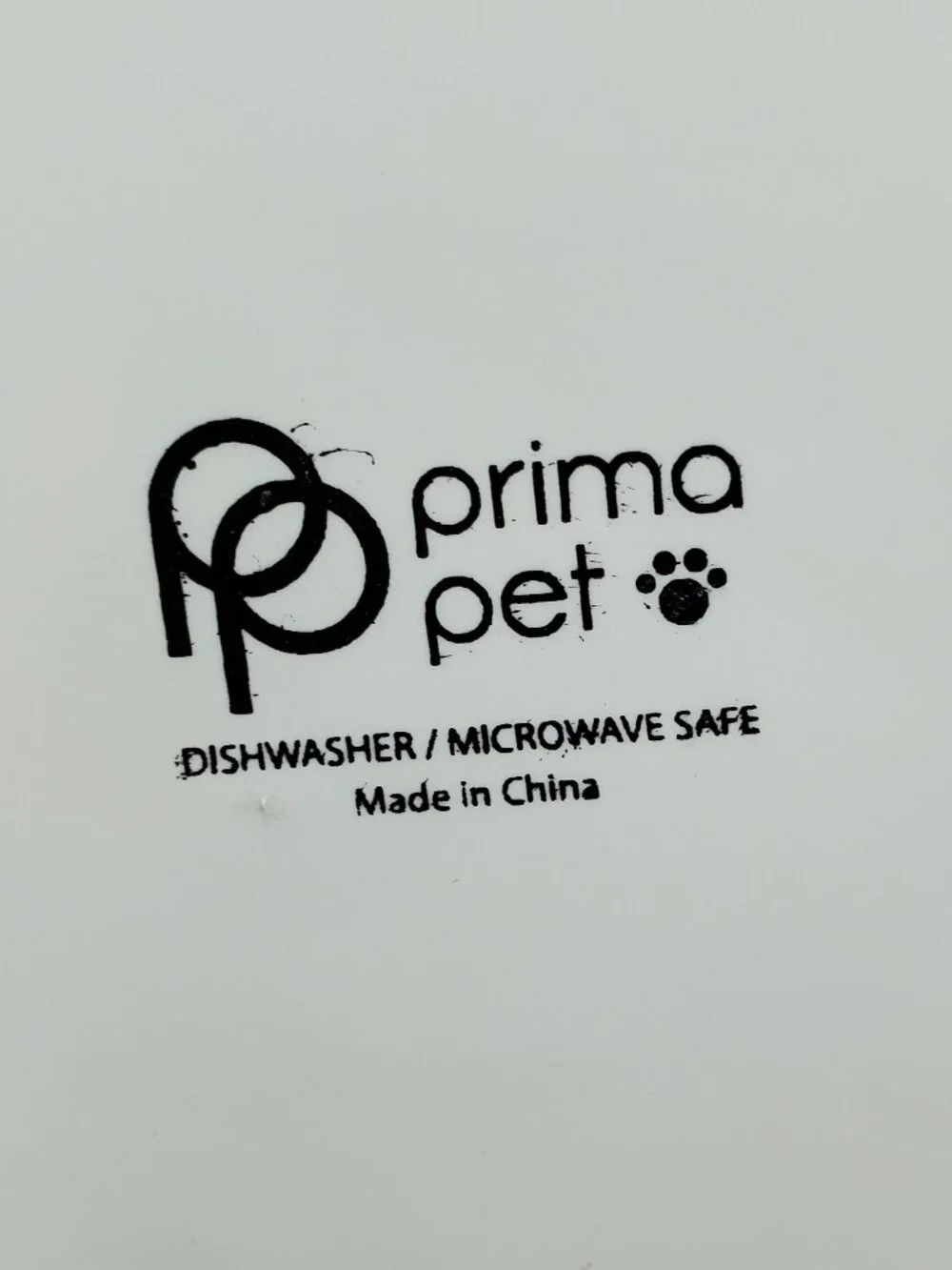 Prima Pet Dog Bowl Pet Bowl Dog Food & Water Dish Etched Woof and Bones